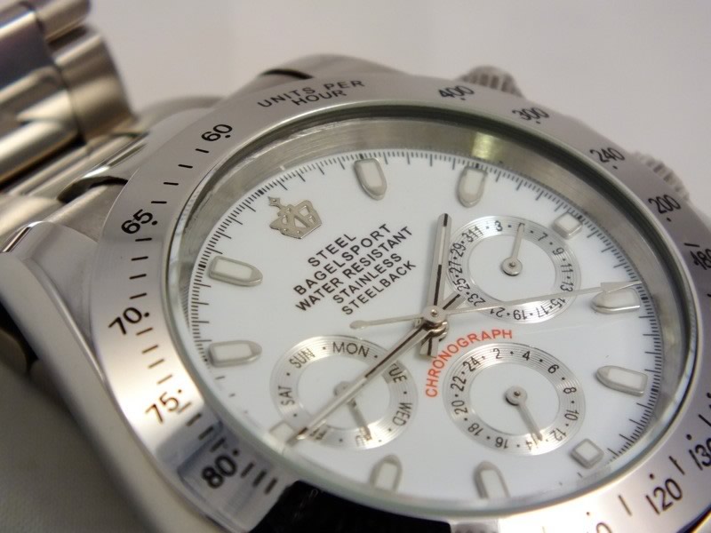 Steel Bagelsport Cosmograph Daytona
