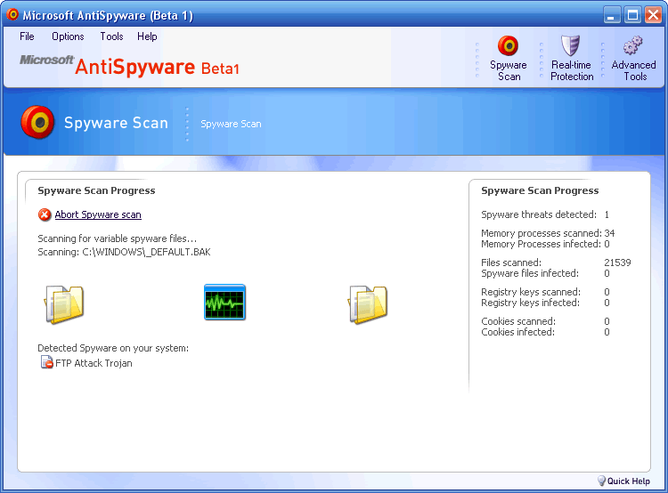 Microsoft Antispyware beta 1 Bitácora de Javier Gutiérrez Chamorro (Guti)