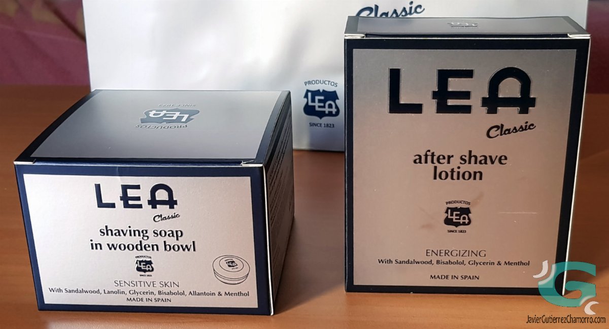 Jabón de afeitar y aftershave loción LEA Classic