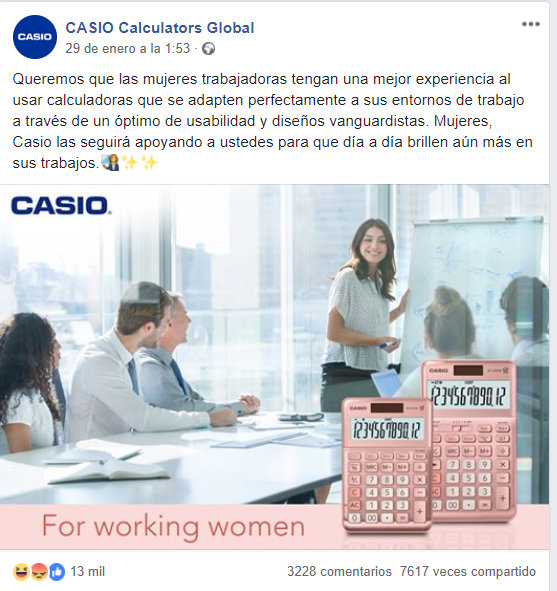 El apoyo a las mujeres de CASIO